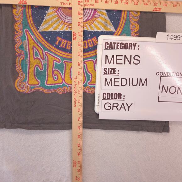 Pink Floyd Band Dark Side Of The Moon Crew Neck T Shirt Mens Size Medium M Gray - Picture 6 of 9